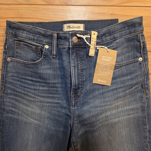 MADEWELL 10” High Rise Skinny Jeans Size 29 NWT - Picture 3 of 11
